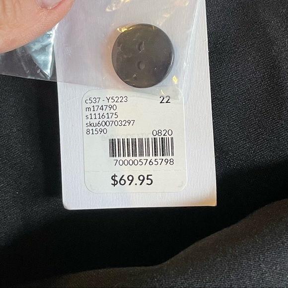 Lauren Ralph Lauren Women’s Black Side Zip Flat Front Tapered Leg Pants Size 12 - Picture 8 of 16